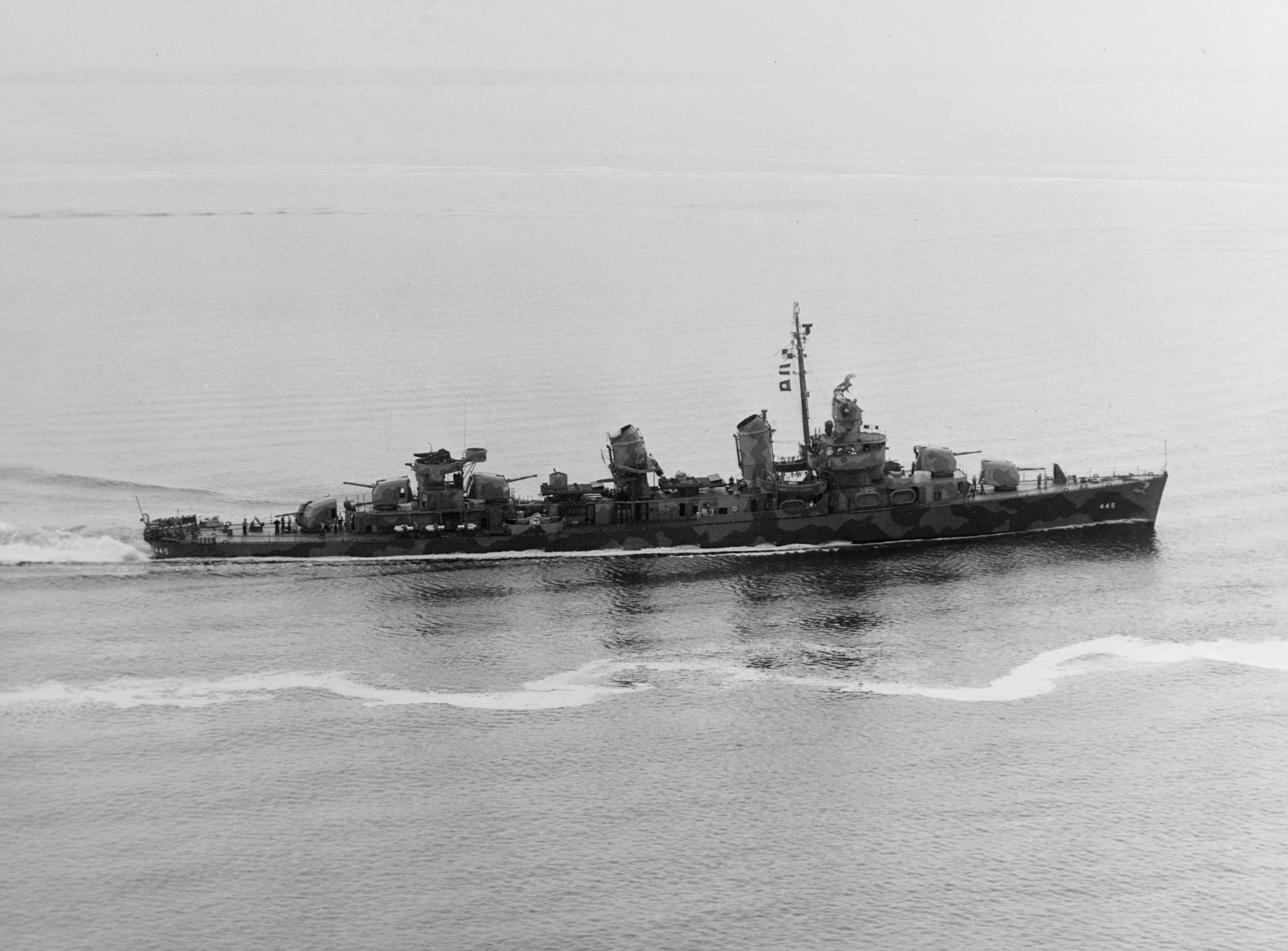 The USS Fletcher at sea in July 1942